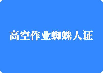 干bbb视频高空作业蜘蛛人证